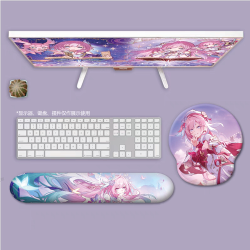 昔涟爱莉希雅3D立体护腕硅胶鼠标垫键盘手托星穹铁道崩坏3