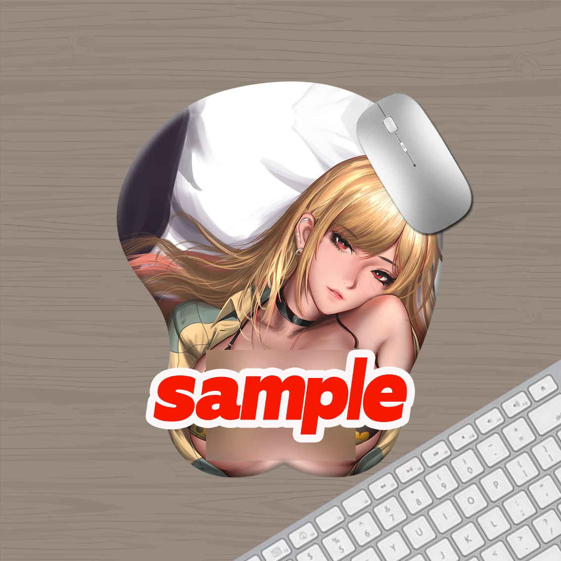 喜多川海梦3D立体硅胶护腕硅胶鼠标垫二次元美女护腕垫禁欲系