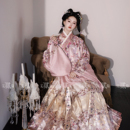 无贰集 仿妆花明制通臂交领袄千金风汉服秋冬马面裙 福禄今安