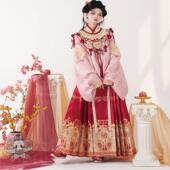 无贰集 蛇年战袍交领袄拜年服修护云肩马面裙明制汉服 星蛇祈瑞