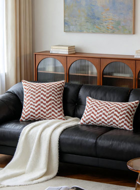 默色空间中古风棉麻双面抱枕波西米亚风沙发揽枕几何图案方形靠垫