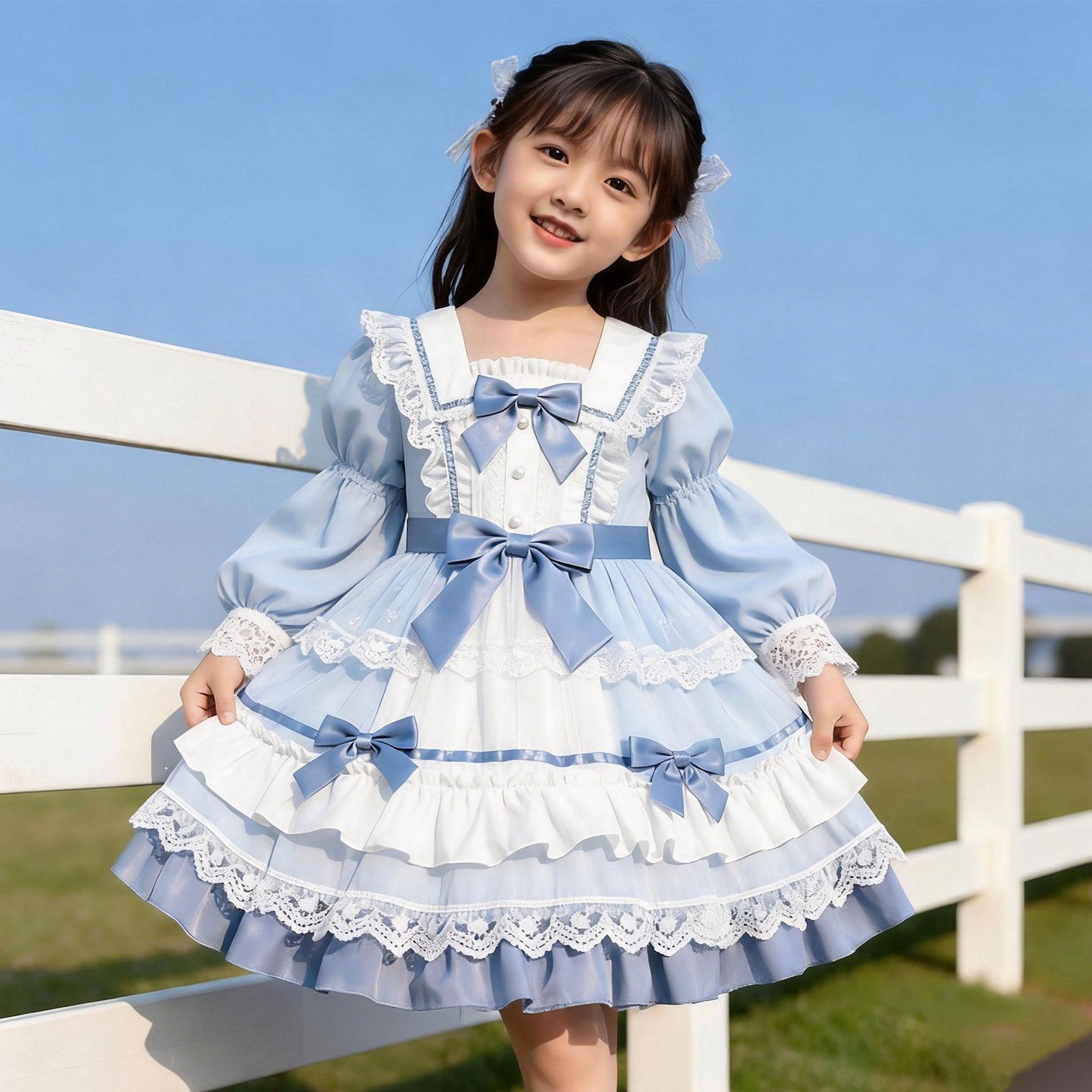 洛丽塔女童2026新款儿童连衣裙秋季小女孩绝美公主裙独特漂亮裙子