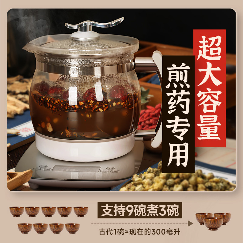 2025新款大号中药电煎壶3升4升大容量3L煎药壶全自动煎中药罐熬药