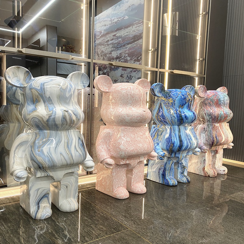 大号落地暴力熊摆件存钱罐两用