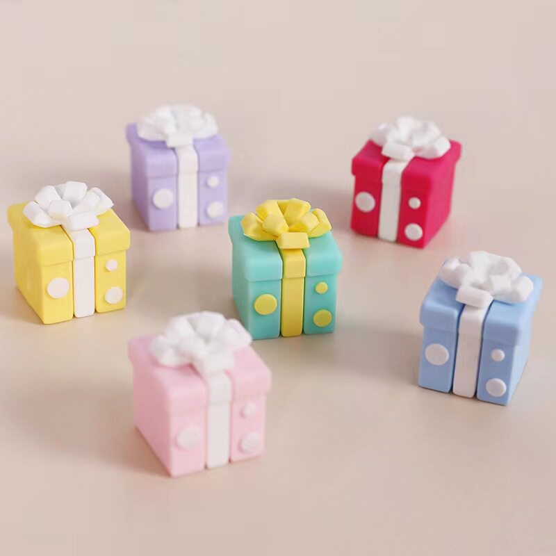 立体蝴蝶结波点礼物盒软胶装饰摆件  马卡龙色百搭迷你礼物盒子,节庆用品/礼品,节日装扮用品,淘宝优惠券,粉丝福利购,淘宝优惠卷