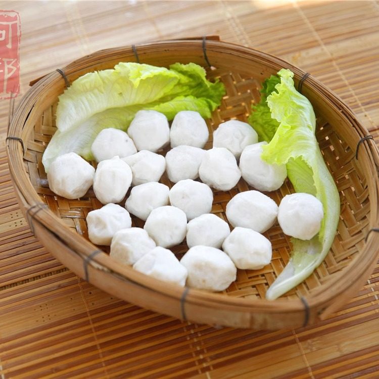 阿部福建诏安深海墨鱼丸冰鲜爽口火锅煲汤烧烤丸子500g真空包装