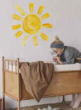 Boho风儿童婴儿卧室墙面幼儿园装饰贴纸可爱卡通太阳早教墙贴纸