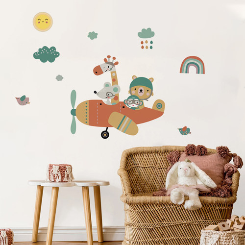 卡通北欧风pvc自粘墙贴纸