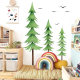 森林系树木墙贴北欧风格 饰贴纸贴画自粘 客厅儿童房卧室书房墙面装