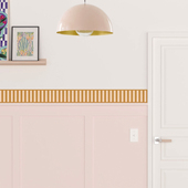 北欧风腰线墙纸自粘防水贴纸几何踢脚线窗台门框儿童房墙贴纸装 饰