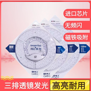 国际电工led灯芯圆形替换磁吸光源吸顶灯盘超亮节能维修170639