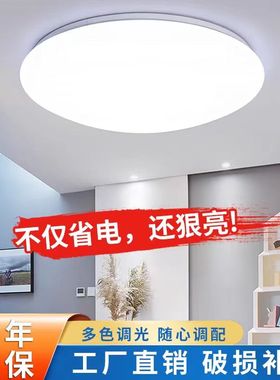 LED吸顶灯客厅灯圆形卧室灯简约现代餐厅灯阳台面包灯具170622
