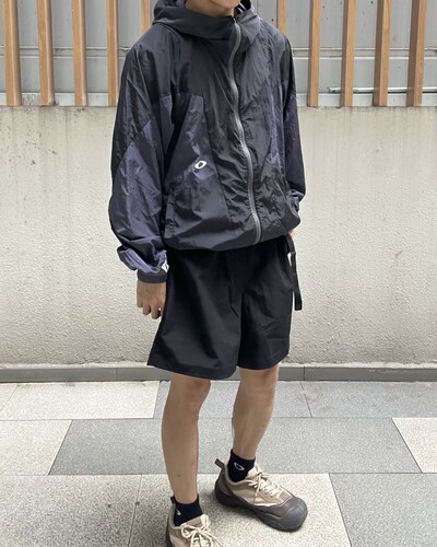 Oakley vintage金属尼龙拼接冲锋衣轻薄外套夹克美式复古外套春夏