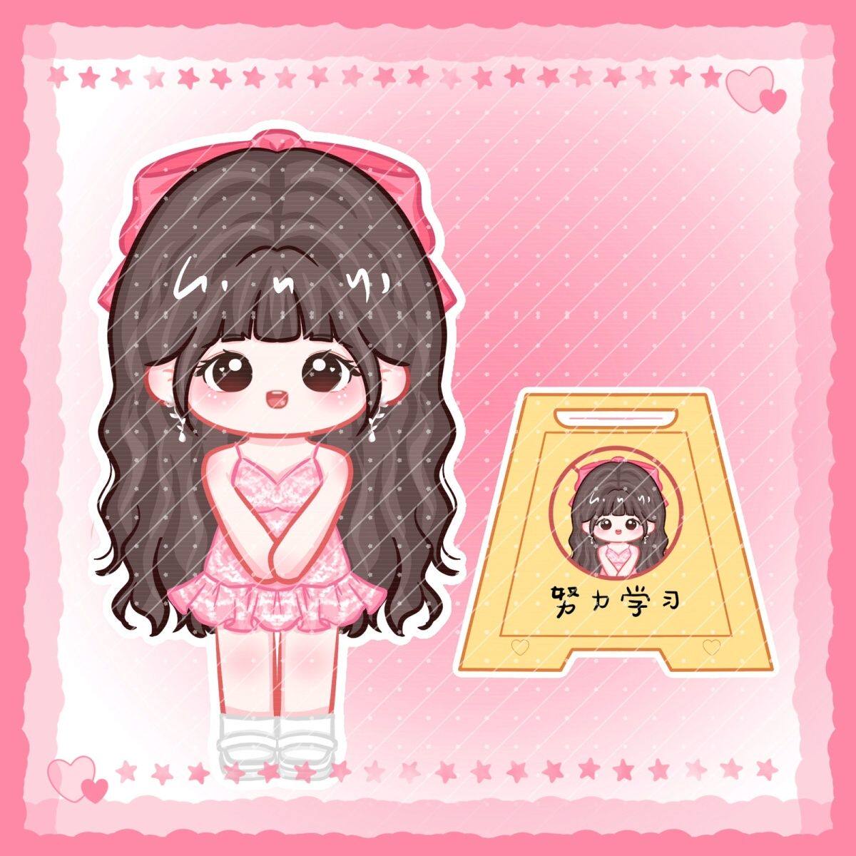 原创鞠婧祎甜美俏皮周边应援卡通q版立牌钥匙扣pp夹