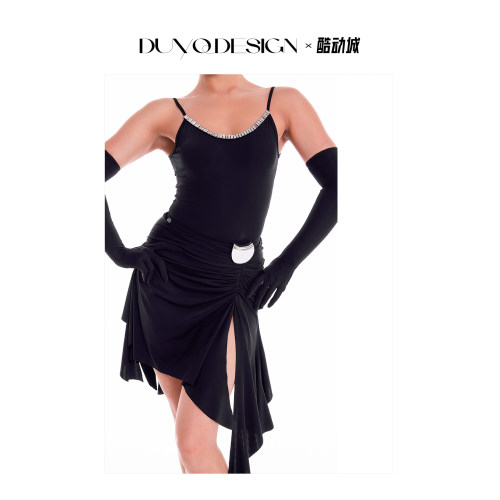 极简百搭吊带上衣国标女拉丁舞服