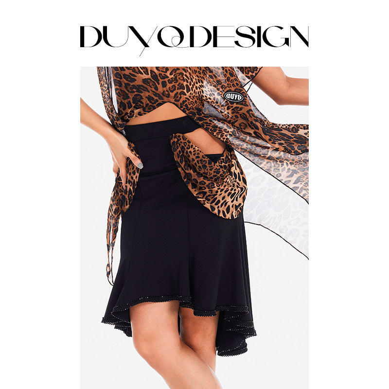 DUYQ《逐豹女》008人鱼姬半身裙国标女士专业拉丁舞练功服表演