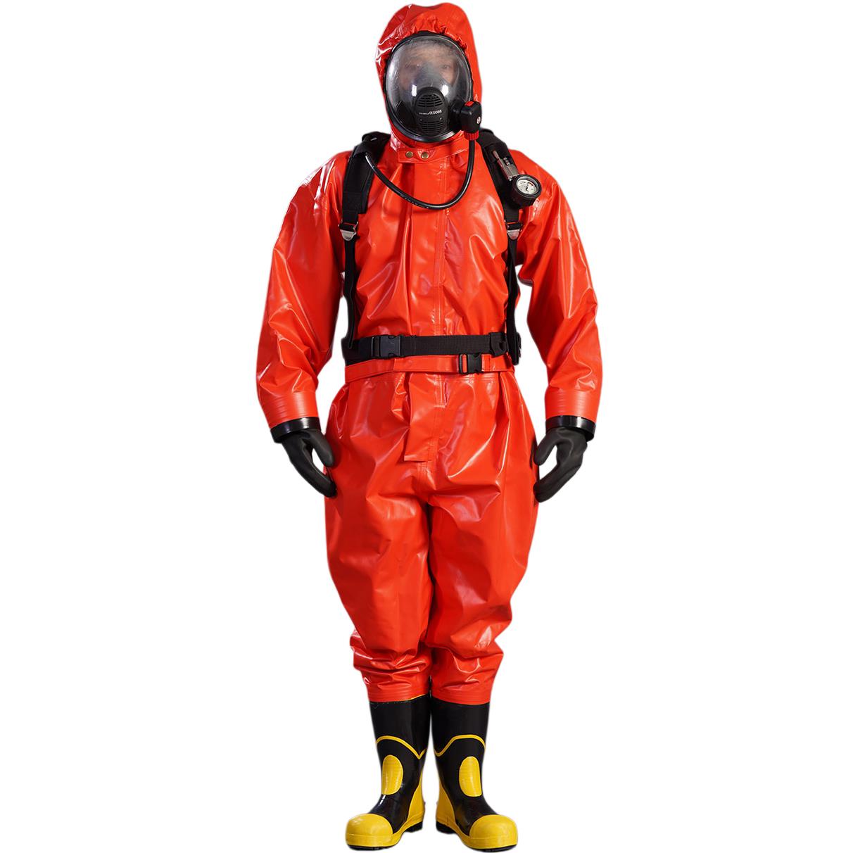 消防轻型防化服连身液氨气耐酸碱防毒衣生化重型全身全封闭防护衣