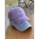 美式 大头紫色软顶棒球帽子女宽帽檐大脸显脸小情侣出游鸭舌帽潮帽