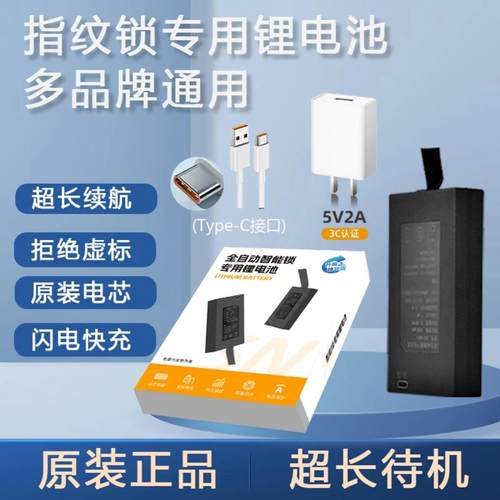 专用配件扫脸密码锂电池智能锁