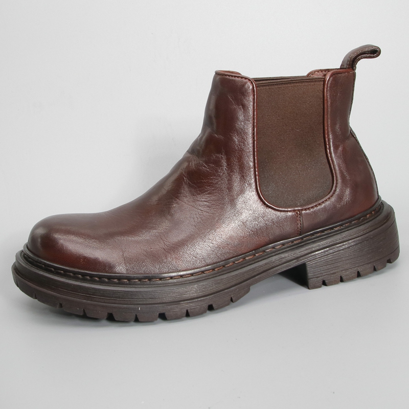 复古马丁靴短靴马皮机车靴水洗