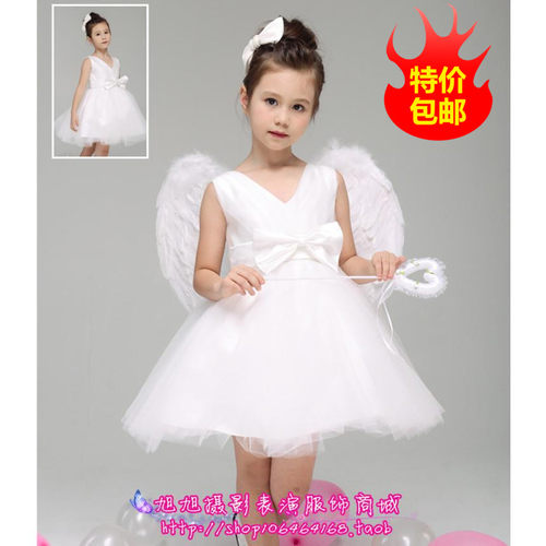 演出小天使女童舞蹈服公主