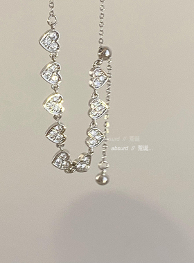 镶嵌锆石镀真金女可抽拉