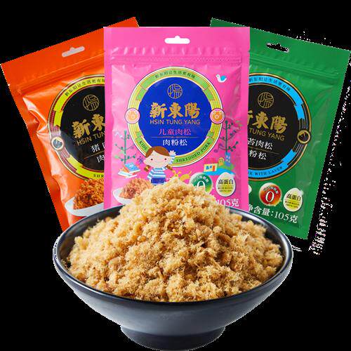 新东阳猪肉松肉粉松105g*3袋装儿童海苔零食寿司面包夹馅美味材料