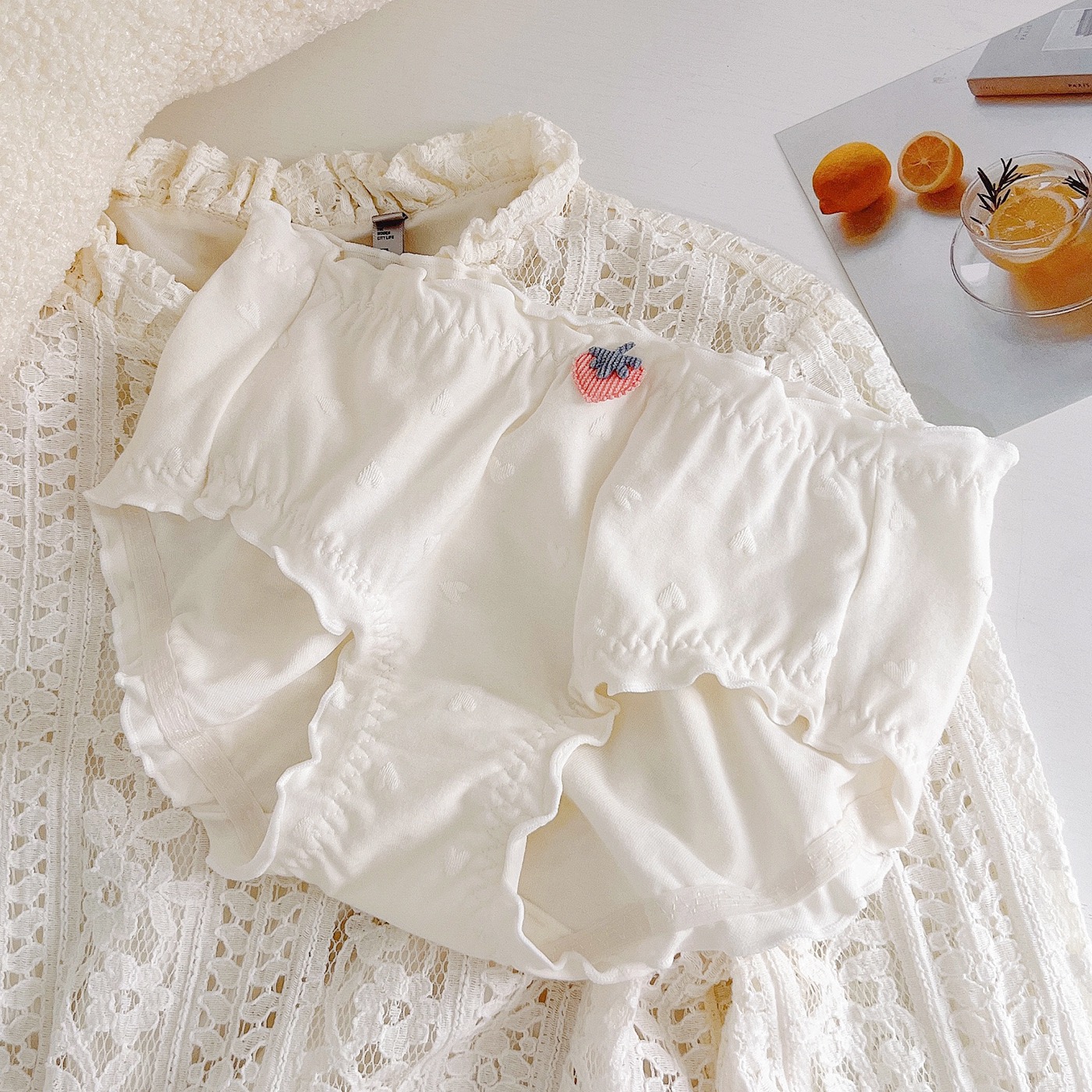 纯欲风少女大码内裤200斤女纯棉抗菌裆中腰透气舒适包臀三角裤