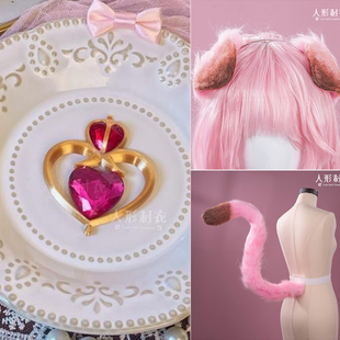 人形制衣cosplay配件澄闪cos明日方舟花房茶话会联动道具猫耳尾巴