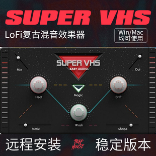 Vst远程安装 Super Mac VHS复古混音效果器LoFi插件Win 买2送1