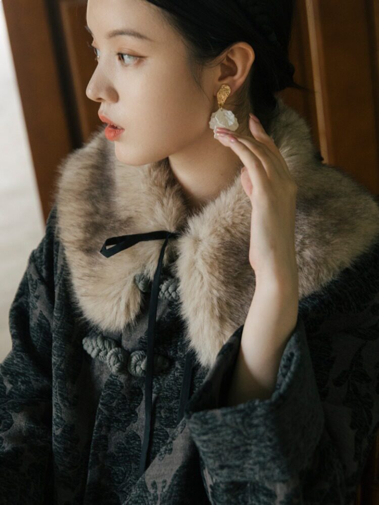 TANG WOMENS WINTER CLOTHES HANFU WOMENS WOMENS CHINESE STYLE WOMENS WEAR RETRO BUCKLE NATIONAL STYLE HIGH-END COAT NEW CHINESE COAT