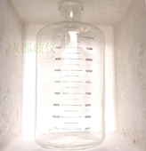 血浆瓶 成都玻仪 15000ml 试剂瓶刻度血清瓶 高硼硅厚料血瓶 包邮