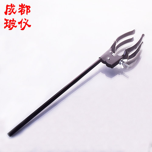 成都玻仪 四爪万能夹 大号小号固定夹冷凝管夹实验室夹具铁架台用