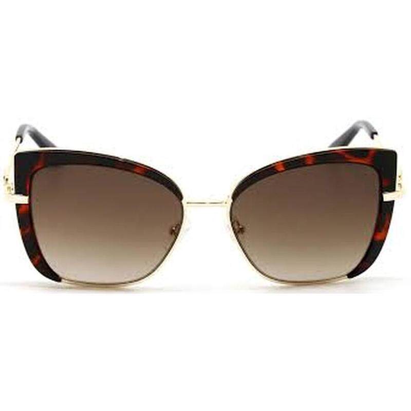 代购GUESS女士太阳镜防紫外线渐变镜片遮光抗强光猫眼型金属框