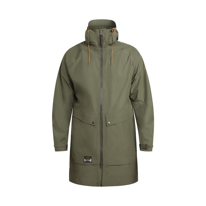 代购Lundhags隆哈男士冲锋衣防水透气防风户外风衣长款连帽