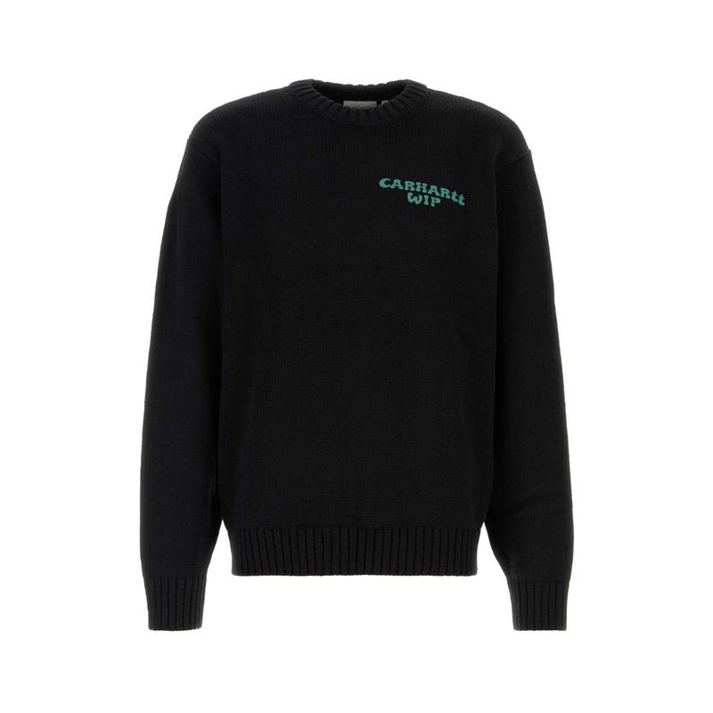 代购CARHARTT WIP男士卫衣保暖舒适棉混黑色日常秋冬毛衣潮牌