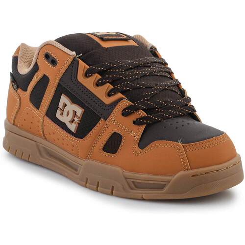 海外代购DC SHOES男士运动休闲鞋耐磨防风低帮棕色日常通勤