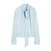 代购 简约 爆款 LANVIN浪凡女士罩衫 透气亲肤棉质天蓝通勤日常衬衫