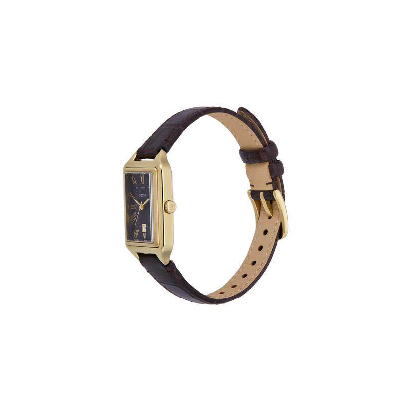 代购Fossil化石女士  RAQUEL腕表日期夜光计时防水金属皮带方形