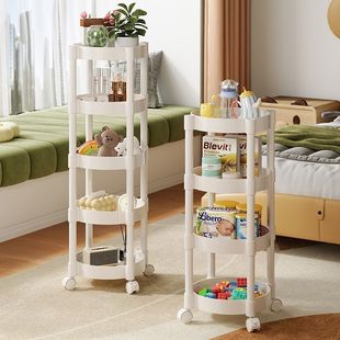 小推车置物架落地厨房移动零食卫生间多层床头收纳储物架玩具蔬菜
