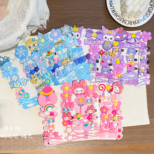 冰雪奇缘爱莎公主儿童发夹小女孩卡通刘海夹女童侧边碎发发卡头饰