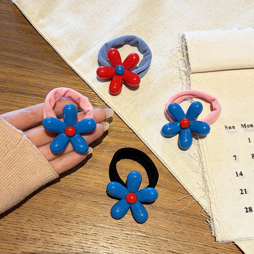 韩系甜美花朵小肠发圈不伤发发圈