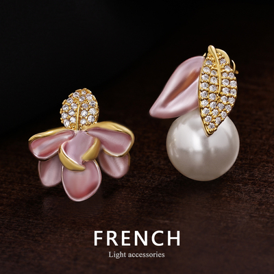 耳环美拉德珍珠简约女