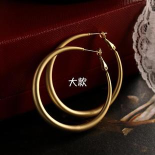 适合方圆脸 FRENCH耳饰2025新款 高级感女金色耳圈大耳环圈圈爆款