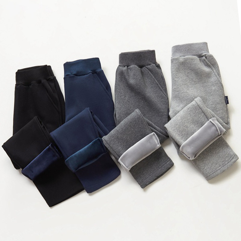 儿童运动裤加绒加厚直筒长裤浅灰色收口卫裤藏蓝色小学生校服裤子,童装/婴儿装/亲子装,裤子,淘宝优惠券,粉丝福利购,淘宝优惠卷