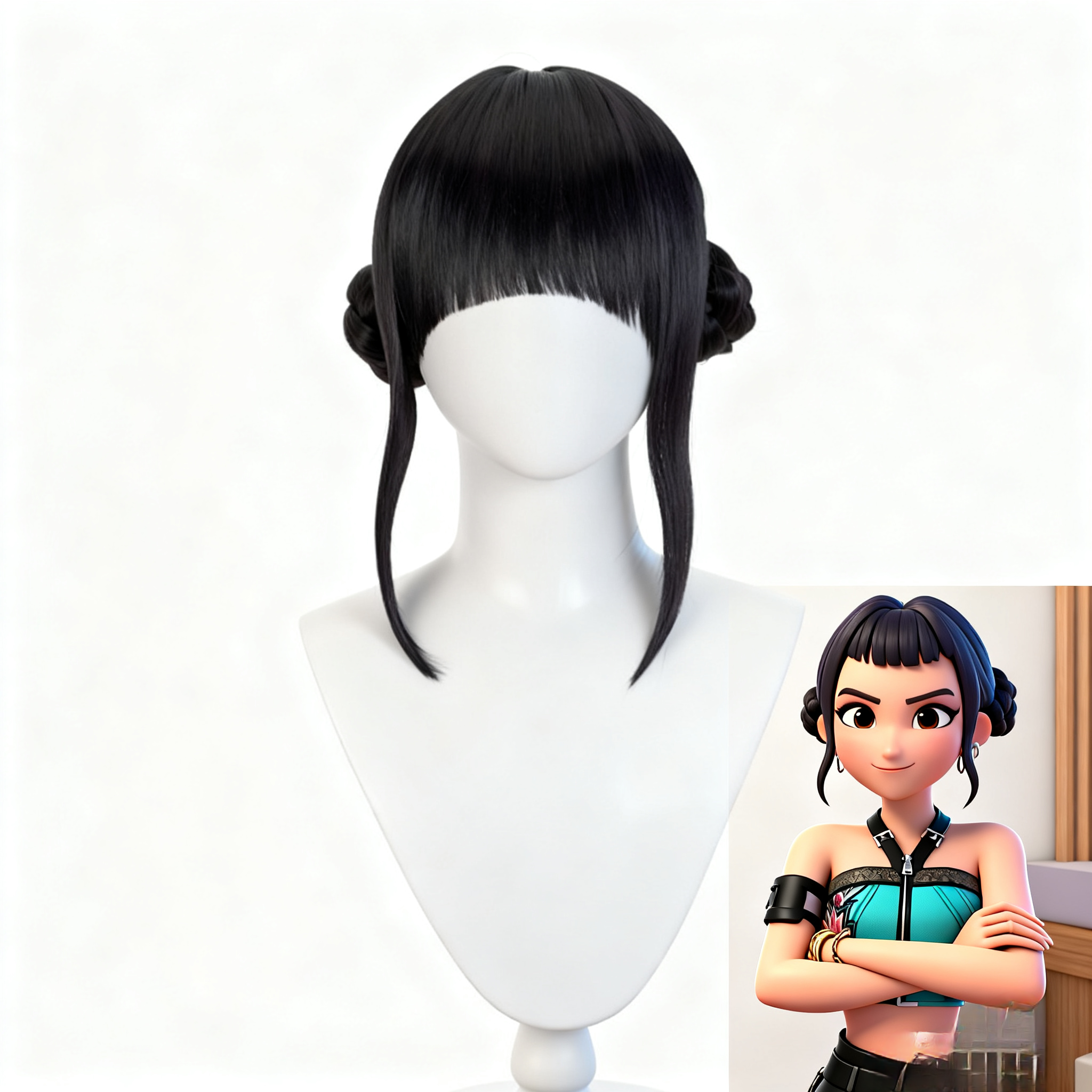 佐伊假发万用动漫展cosplay假毛 打歌表演短发猎魔女团Zoey