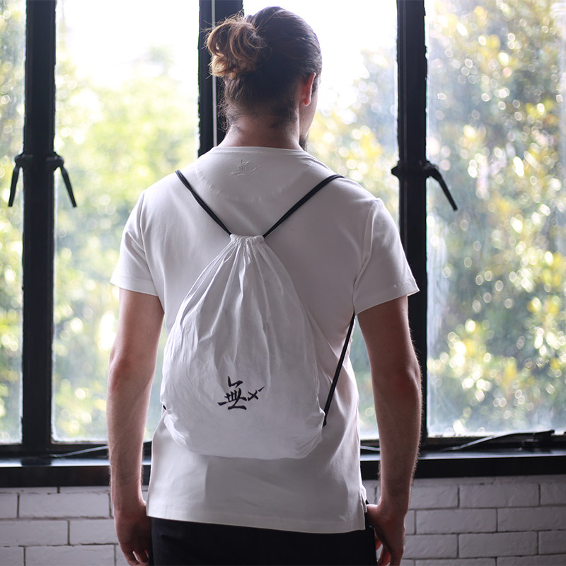 原物三生 | 無缺 杜邦纸tyvek束口背包 拉链袋 见素抱朴 無我人生