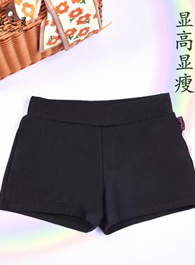 儿童舞蹈短裤女黑色一分裤芭蕾练功裤紧身中国舞平角裤三分裤考级