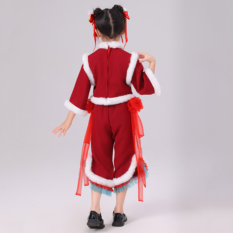 元旦喜庆开门红打鼓演出服