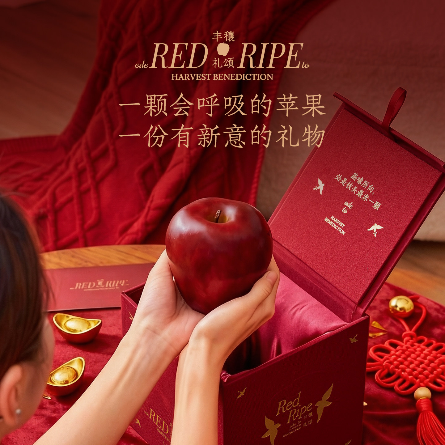 菓凯苹果香薰蜡烛礼盒创意高级香氛情侣送女友闺蜜实用的精致礼物